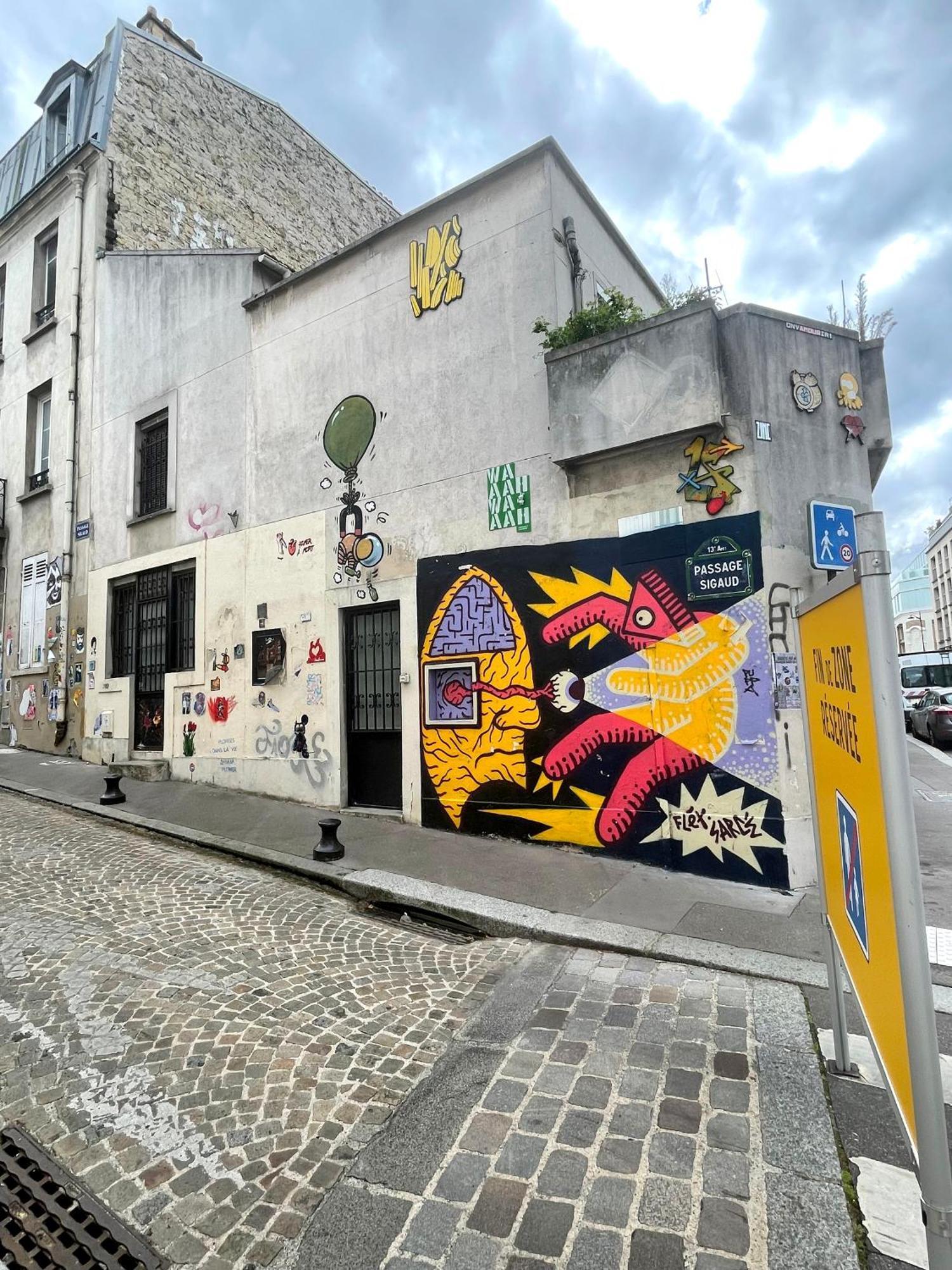 Studio Paris 13 Quartier Butte-Aux-Cailles Buitenkant foto